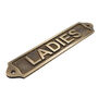 Custom Brass Plaque Ladies Wall Sign, thumbnail 3 of 12