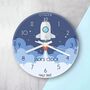 Personalised Space Shuttle Glass Clock, thumbnail 1 of 4