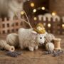 Handmade Felt Gloria The Sheep Hanging Easter Decor, thumbnail 1 of 3