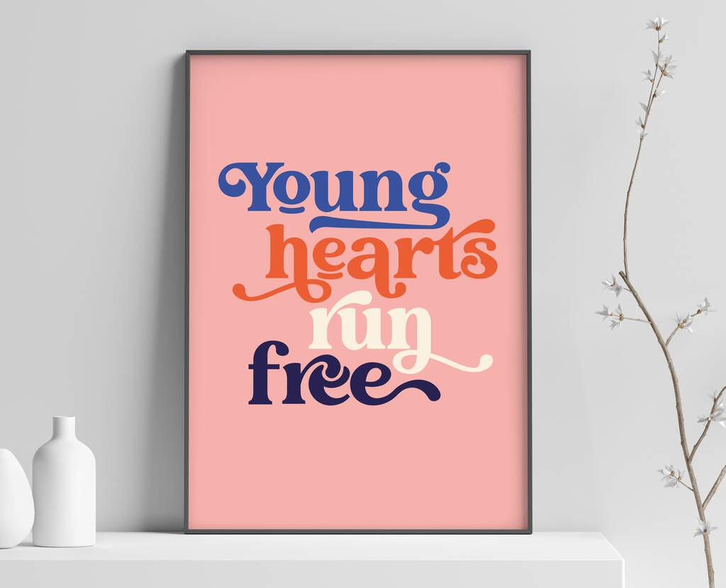 'Young Hearts Run Free', Song Lyrics Print, 1 of 8