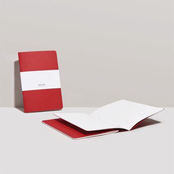 Red Natural Dye Eco Friendly Notebook, 4 of 6
