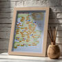 Personalised Scratch Off UK 92 Football Grounds 2026 2027 Season Print, thumbnail 4 of 12