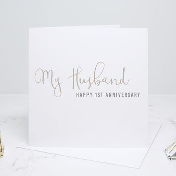 Personalised Anniversary Calligraphy Card, 3 of 4
