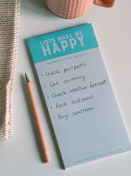 Lists Make Me Happy Jotter Pad, 2 of 2