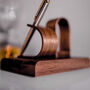 Luxury Walnut Single Watch Stand With Pen Holder, thumbnail 5 of 7