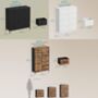Chest Of Drawers Fabric Storage Unit Steel Mdf, thumbnail 2 of 6