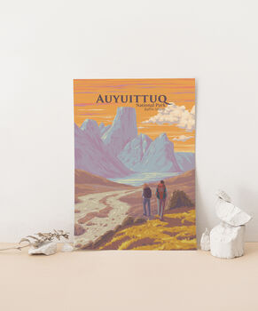 Auyuittuq National Park Canada Travel Poster Art Print, 2 of 8