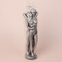 G Decor Lovers Embrace Romantic Silver 3D Candle, thumbnail 3 of 5