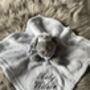 Embroidered Blue And Grey Baby Bear Comforter, thumbnail 2 of 6