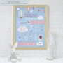 Personalised Baby's First Year Print 'Hot Air Balloon', thumbnail 2 of 3