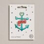 Love Anchor Iron On Patch, thumbnail 1 of 4