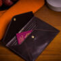 Personalised Leather Travel Organiser Envelope 'Ortona', thumbnail 1 of 12