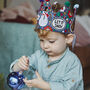 Kids Personalised Hand Painted Christmas Denim Crown, thumbnail 3 of 12