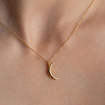Sterling Silver Moon Pendant Necklace, 4 of 7