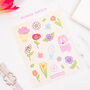 Spring Time Flower Planner And Journal Sticker Sheet, thumbnail 1 of 3
