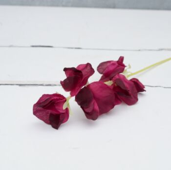 Pink Sweet Pea Stems Faux, 4 of 7