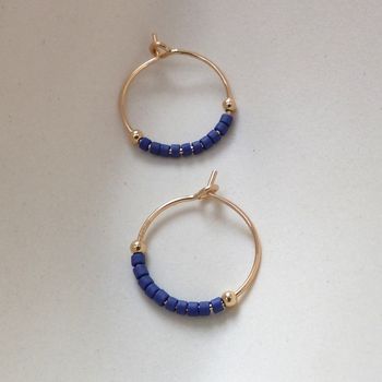 Petite Delica Hoops In Various Colours, 12 of 12