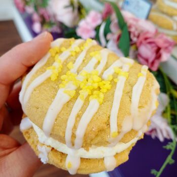 Vegan Lemon Cookie Sandwich – Zesty Lemon Buttercream, 4 of 6