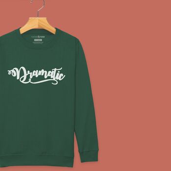 'Dramatic' Sweatshirt Jumper For Girls And Boys, 7 of 12