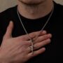 Silver Crucifix Cross Pendant Necklace, thumbnail 1 of 10