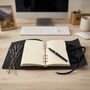 Handmade Vintage Leather Journal With Lock For Writing, thumbnail 1 of 12