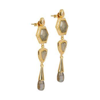 Timeless Radiance With Labradorite Earring, 4 of 4