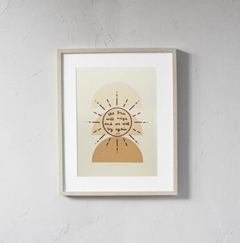 'The Sun Will Rise' Inspirational Typographical Print, 3 of 3