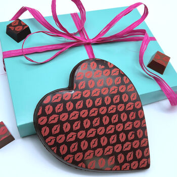 Large Milk Chocolate Heart Kiss Gift, 2 of 4