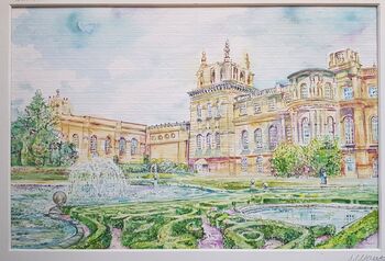 Personalised Wedding Venue Watercolour Painting. Original Watercolour Wedding Portrait. Wedding Illustration Sketch. Not A Print, 11 of 12