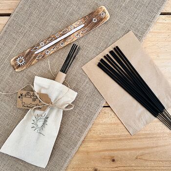 Spiced Saffron And Sandalwood Hand Dipped Incense Sticks, 3 of 12