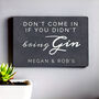Personalised Gin Quote Metal Sign, thumbnail 3 of 4