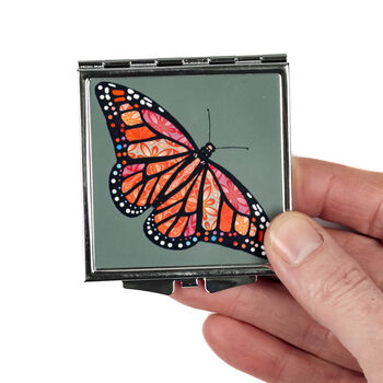 Butterfly Compact Mirror And Lens Cloth Set, 5 of 11