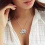 Multi Fingerprint Heart Necklace, thumbnail 3 of 9