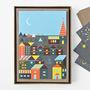 'Christmas Eve' Pack Of Eight Geometric Christmas Cards, thumbnail 1 of 5
