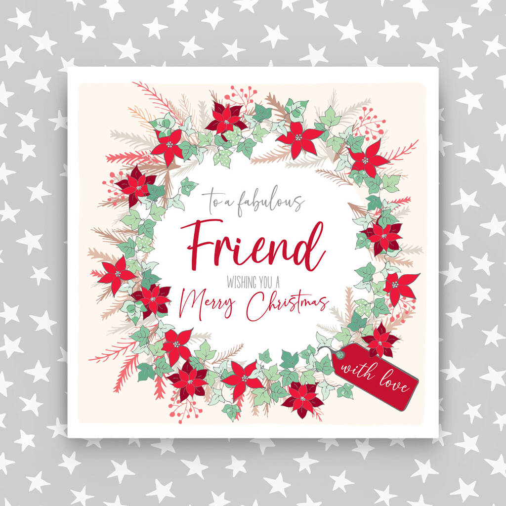 Christmas Card For Fabulous Friends/Friend