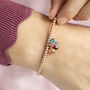 Beaded Charm Bracelet With Family Birthstones, thumbnail 1 of 9