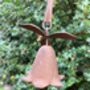 Tall One.15m Metal Garden Crook Rusty Brown With Bells, thumbnail 4 of 6