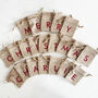 Personalised Name Christmas Advent Sacks, thumbnail 1 of 3