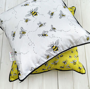 Buzzy Bees Organic Cotton Cushion, 2 of 6
