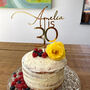 Personalised Mirrored Acrylic Cake Topper For Birthdays, thumbnail 1 of 3