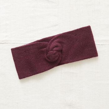 Fair Trade Luxury Soft Merino Twist Earwarmer Headband, 4 of 12