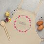 Personalised Childs Apron, Bubbles Wreath, thumbnail 1 of 3