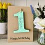 Personalised First 1st Birthday Wooden One Gift Card, thumbnail 4 of 7