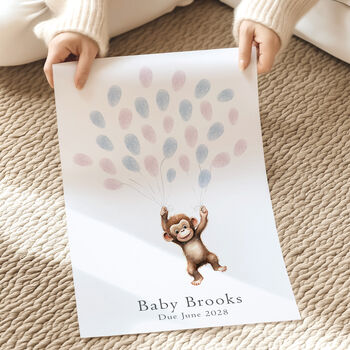 Baby Shower And Gender Reveal Fingerprint Tree, 4 of 8