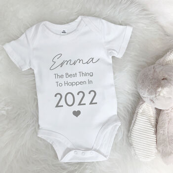 Personalised Babygrow The Best Thing To Happen In, 3 of 9