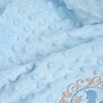 Personalised Blue Bubble Blanket For Boy, 4 of 6