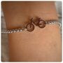 Personalised Cyclists Bracelet In Gold Or Silver, thumbnail 6 of 10