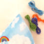 Embroidered Rainbow Sky Face Mask, thumbnail 2 of 8