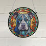 Staffordshire Bull Terrier Stained Glass Effect Suncatcher, thumbnail 1 of 6