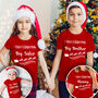 First Christmas As A Family Red T Shirts And Baby Grow, thumbnail 1 of 5